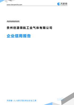 贵州创源领航工业气体(企业信用报告)- 天眼查